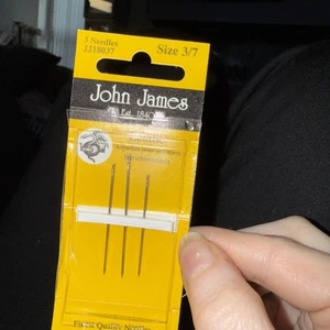 John James set 3 leather needles - Picture 1 of 2