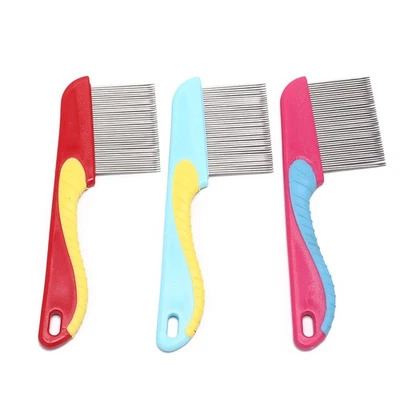 dogs cats hair removal comb stainless steel lice comb lice flea nit hair com t1 - Image 1 of 4