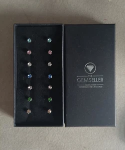 Ohrringe Silber mit SWAROVSKI CHRISTALS 7er Set - Bild 1 von 2