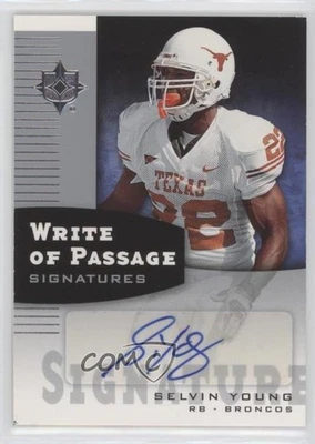 2007 Ultimate Collection Write of Passage Selvin Young #WP-SY Rookie Auto RC - Image 1 of 2