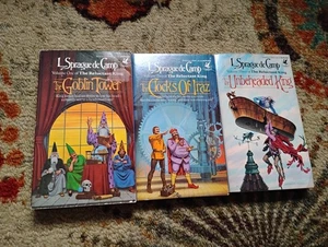 L.Sprague De Camp (3pb) THE RELUCTANT KING ( VOL.1-2-3) 1983 Fantasy Del Rey - Picture 1 of 14