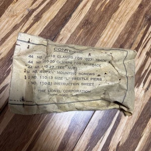 Vintage Unopened Envelope Of Lionel 027 Track Accessories  - Picture 1 of 7