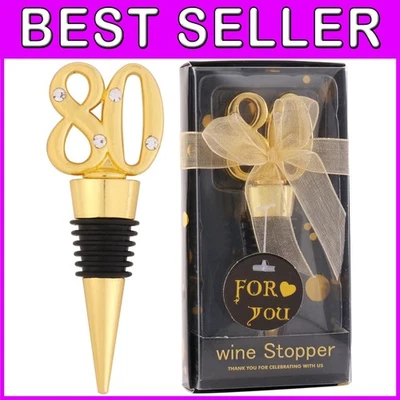 Favores de tapón de vino para celebración del 80 aniversario - Paquete de 24 Foto 1 de 4