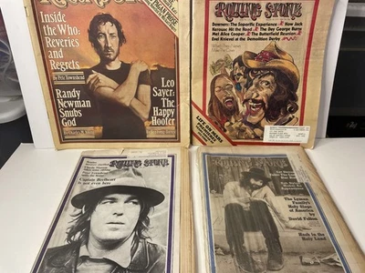 Lot of 4 Vintage Rolling Stone Magazines 1970, 1972, 1977, 2008 Beatles, Who - Image 1 of 4