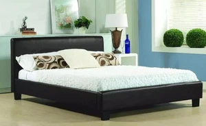 Black King Size Wooden Bed Frame - Picture 1 of 2