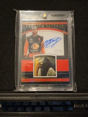 2020 Panini National Treasures MARTIN TRUEX Jr. Midnight Premium Patches 07/10 - Image 1 of 2