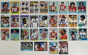 Denver Broncos 1970s to 1980s Topps Football NFL Trading Cards Vintage Lot of 31