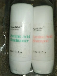 LOT OF 3 travelwell AMINO ACID SHAMPOO conditioner bath soap travel kit - Picture 1 of 2