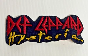 Vintage 1980s-1990s Def Leppard Hysteria Rock Applique Embroidered Patch 5" - Picture 1 of 4