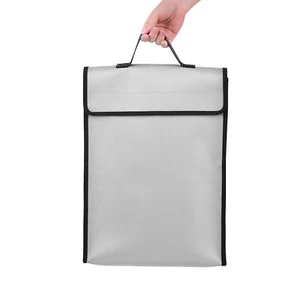 Fireproof Waterproof Document Bags File Cash Passport Storage M4O7 - Picture 1 of 9