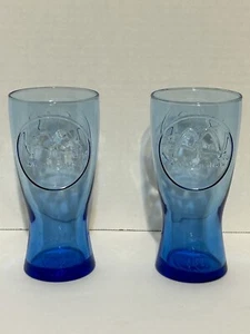 McDonald’s Retro 1961 Blue Drinking Glasses Set Of 2 Reproduction - Picture 1 of 5