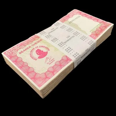 Zimbabwe 100 x 10000 Dollar 2005 - Pick- 22e - Bundle 100 PCS - USED - Image 1 of 2