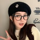 Plush Beret Hat Thickened Warm Hat Cute Knitted Hat  Women