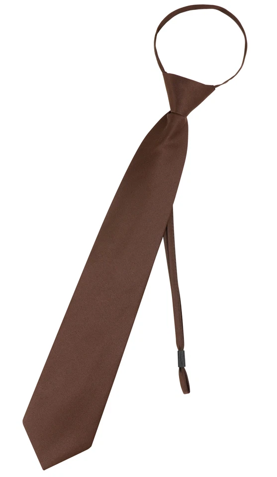 Corbata Vesuvio Napoli Preatada Para Hombre Color Sólido Para Hombre Ajustable Cremallera Cuello Corbata Foto 1 de 1