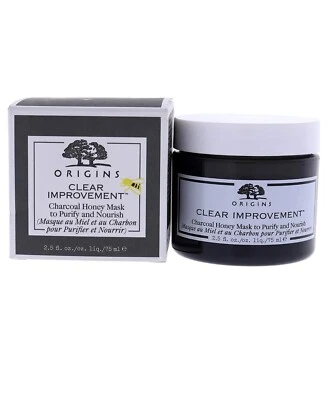 Máscara de miel de carbón Origins CLEAR MEJORA para purificar y nutrir, 2,5 oz/75 ml, nueva sin caja Foto 1 de 4
