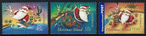 2007 Christmas Island SG# 616-618 Christmas set of 3 Mint MUH MNH Cover
