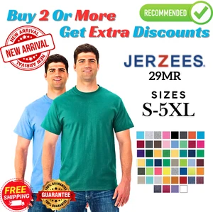 JZ110 JERZEES 29MR Unisex Short Sleeve DRI-POWER Ultra Comfortable T-Shirt - Picture 1 of 49