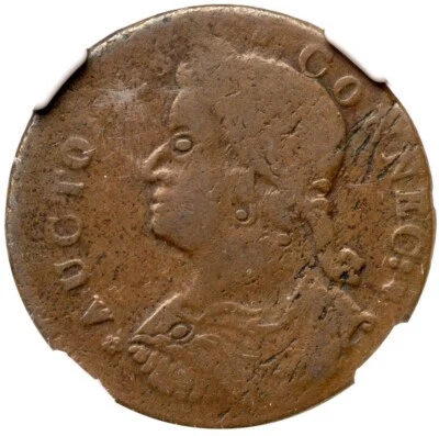 1787 M 33.23-hh.2 R-6 NGC VG 10 Connecticut Colonial Copper Coin - Image 1 of 3