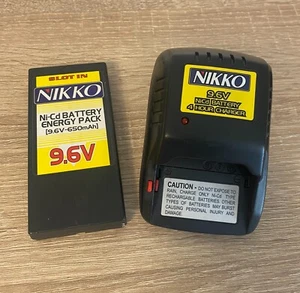 Nikko Chargeur + Batterie 9,6 V - Accu NIKKO d'origine - Battery 9.6V - Photo 1 sur 3