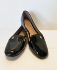 Tory Burch Samantha Black Patent Leather Loafers Size 5 1/2