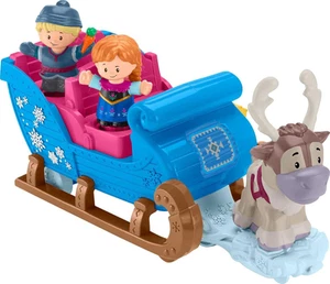 Fisher-Price Disney Frozen Kristoff'S Sleigh by Little People, Multicolour - Picture 1 of 12