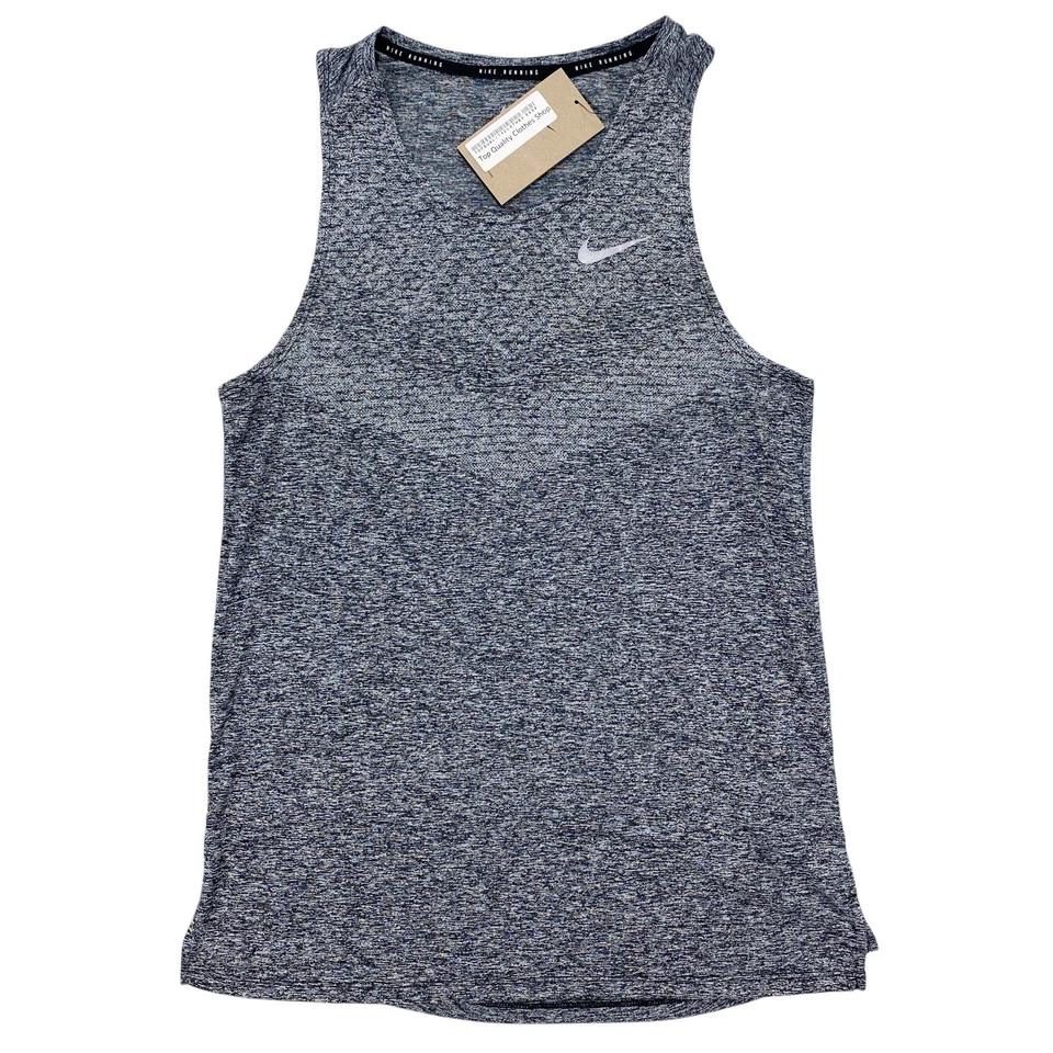 Nike Men’s Sz M DRI-FIT ADV Stride Running Athletic Tank Grey HV5210-011