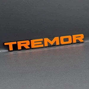 1pcs Orange Tremor Ford F-150 F150 Tremor Tail Gate Emblem Nameplate "TREMOR" - Picture 1 of 10
