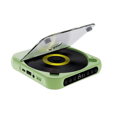 Grün Tragbarer CD Player Persönlicher CD Player mit Bluetooth für Auto Wiederaufladbar - Bild 1 von 4