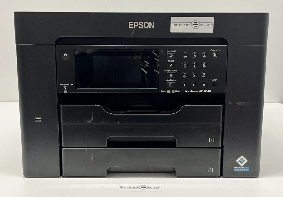 Epson WorkForce WF-7840DTWF A3+ Colour Multifunction Inkjet Printer C11CH67401 - Image 1 of 4