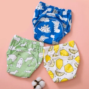 Baby Infant Waterproof Reusable Cotton Kids Potty Training Pants Nappy BoyGirls+ - Picture 1 of 20
