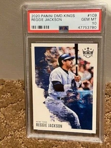 2020 Panini Diamond Kings Reggie Jackson PSA 10 Short Print SP Card #109 - Foto 1 di 1