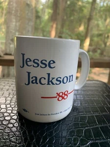 Jesse Jackson For President Mug 1988 Political Campaign Memorabilia Ceramic VTG - Picture 1 of 8