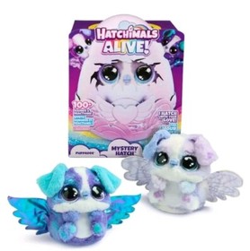 HatchimalsAlive Mystery 6.5-inch PuppadeePet with Mist Lights Sound Styles Vary