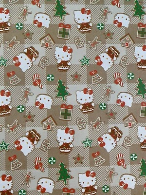 HELLO KITTY  Christmas Wrapping Paper 50 sq ft Large - Image 1 of 4