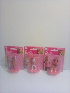Lot of 3 Barbie Pop Star Singer + Soccer + Baseball Doll Figure 3” Sealed - Picture 1 of 5