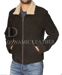 THE WALKING DEAD RICK GRIMES - ANDREW LINCOLN 100% SUEDE LEATHER JACKET-BNWT - Picture 1 of 6