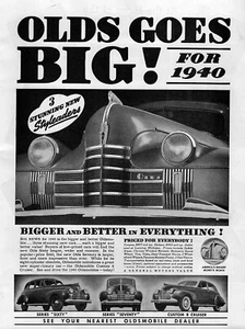 1940 Oldsmobile Sixty Seventy & Custom 8 Cruiser Original Ad - Picture 1 of 1