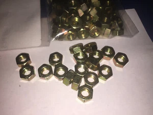 Porsche Hardware 6mm nuts Yellow Zinc (gold colored)  100 pc - Picture 1 of 1