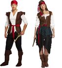 Ladies Mens Kids Caribbean Pirate Lady Costume Fancy Dress Outfit & Accessory