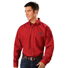 NWOT Real Salt Lake "Esteem" Button Down Dress Shirt by Antigua Mens Medium Red