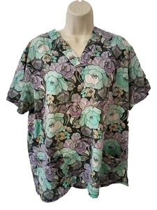 MedGear MG Womens Size Large Nursing Professional Scrub Top S23 - Picture 1 of 2