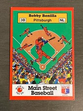 ⚾ 1989 Main Street Toys Baseball Game Card #NNO Bobby BONILLA w/ Barcode ⚾