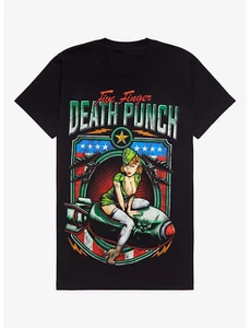 Five Finger Death Punch Militär Rakete Mädchen T-Shirt alle Größen CB307 - Bild 1 von 4