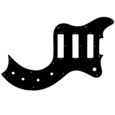 WD MUSIC USA USA CUSTOM PICKGUARD für GIBSON® S-1® - 3 Ply PG BLACK BWB