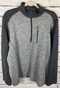 Camisa Suéter Woolrich Para Hombre Talla XXL Gris Manga Larga Media Cremallera 1 Bolsillo - Imagen 1 de 5