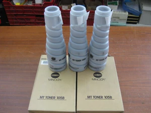 Toner Minolta Konica 105B 8936-604, nero per Minolta DI-181, 3 toner - Foto 1 di 2