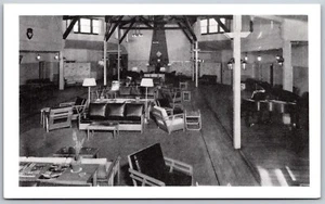 Vtg Fort Riley Kansas KS Lounge Hop Room Cavalry School Mess Army Postcard - Picture 1 of 2