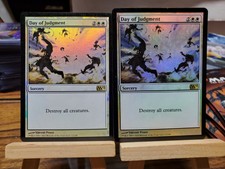 x2 Day of Judgment FOIL Magic 2012 / M12 White Rare MAGIC MTG LP
