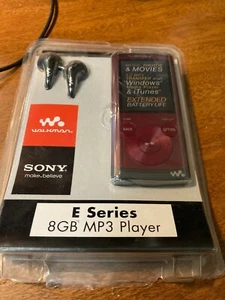 COLLECTOR! Sony Walkman 8GB Digital Music Player - Red (NWZ-E354/RMC2) SEALED - Picture 1 of 2