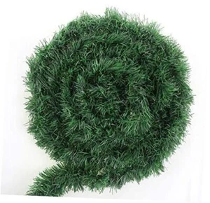 50 Feet Green Tinsel Garland Artificial Christmas Pine Decorative Garland - Picture 1 of 7